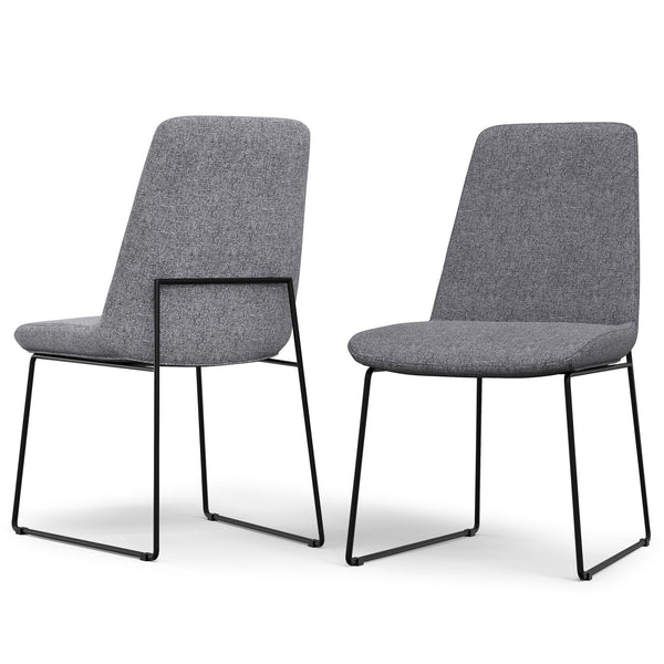 Grey Linen Style Fabric | Corina Dining Chair