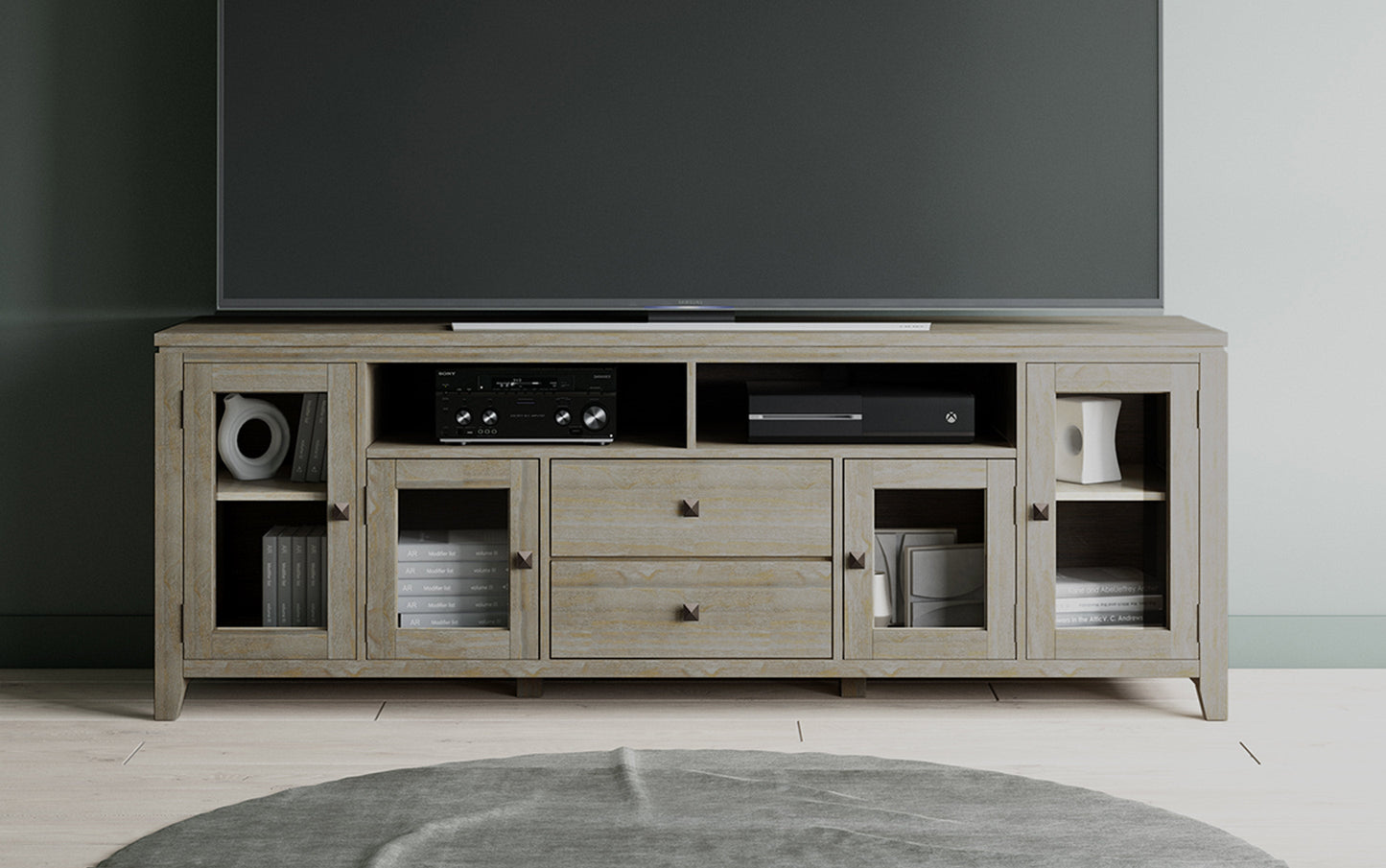 Distressed Grey | Cosmopolitan Extra Wide TV Stand