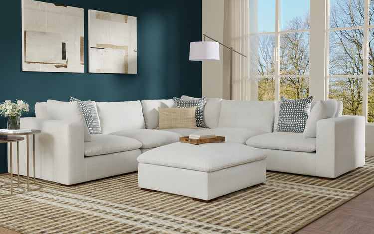 Jasmine Corner Sectional and Ottoman