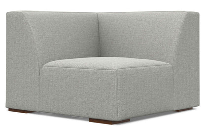 Pale Grey Performance Fabric | Rex Corner Sectional in Performance Fabric