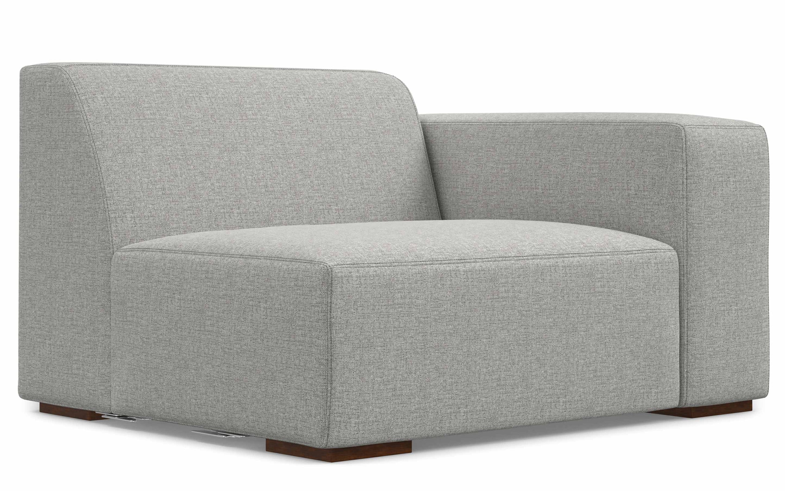 Pale Grey Performance Fabric | Rex Corner Sectional in Performance Fabric