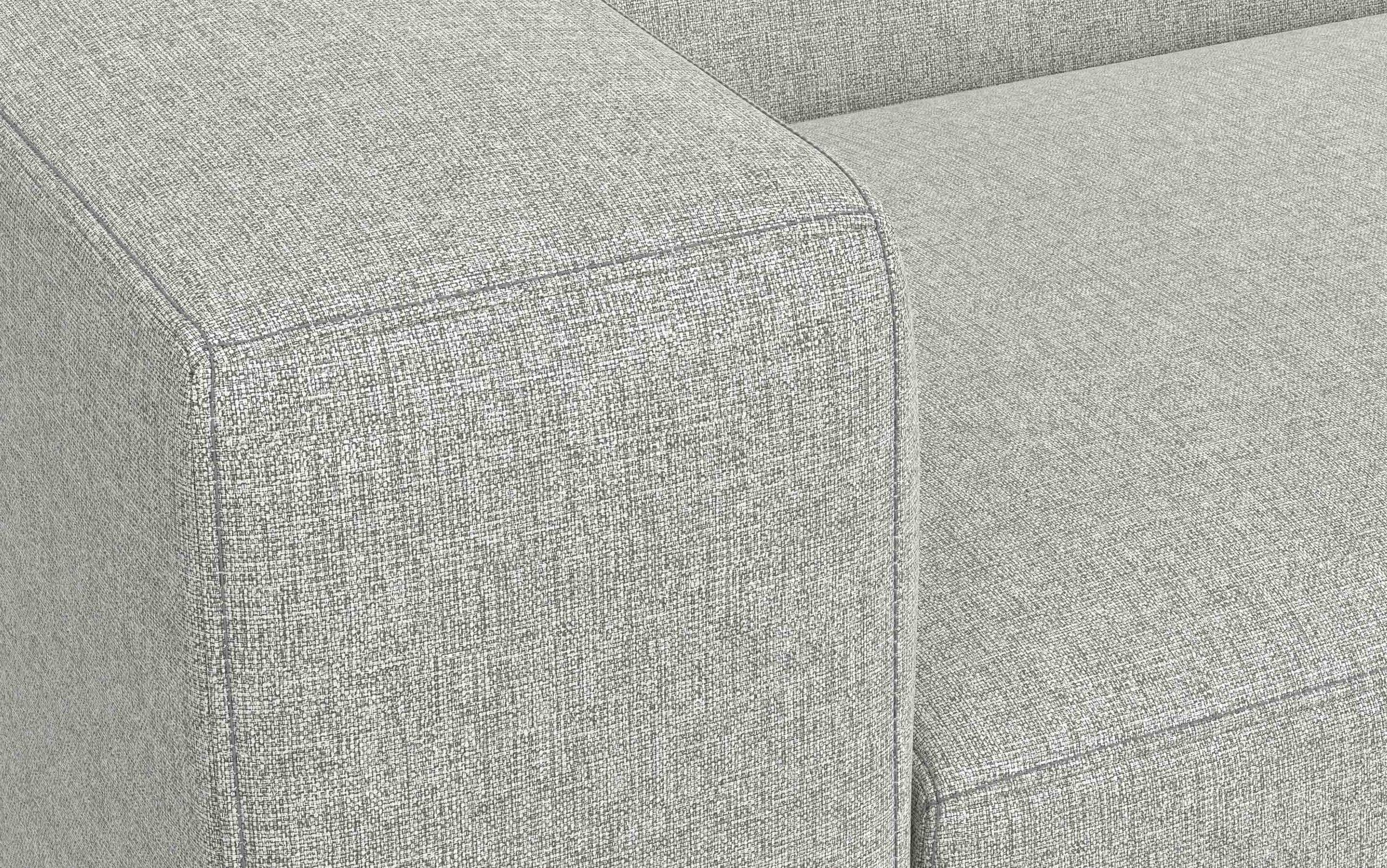 Pale Grey Performance Fabric | Rex Corner Sectional in Performance Fabric