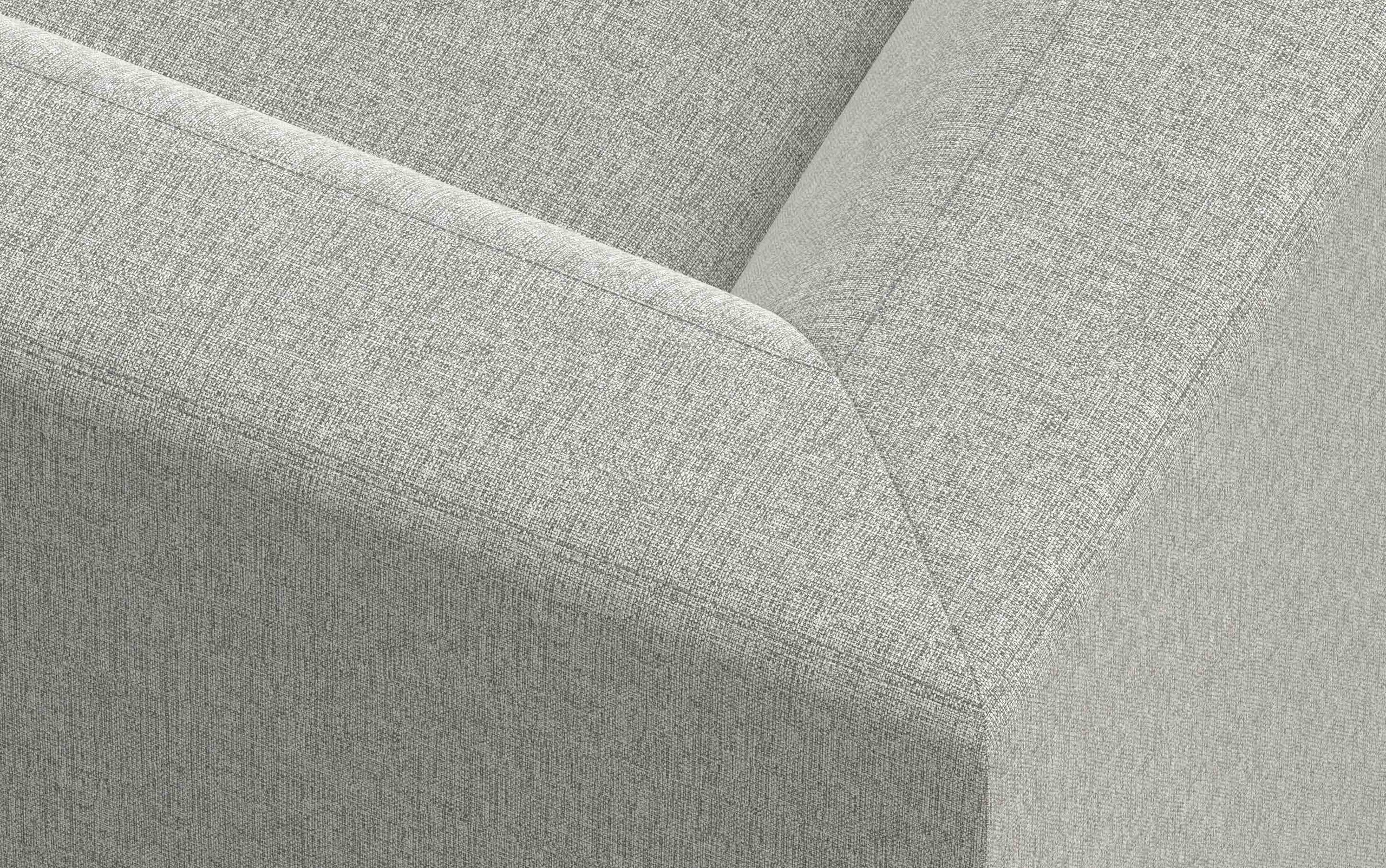 Pale Grey Performance Fabric | Rex Corner Sectional in Performance Fabric