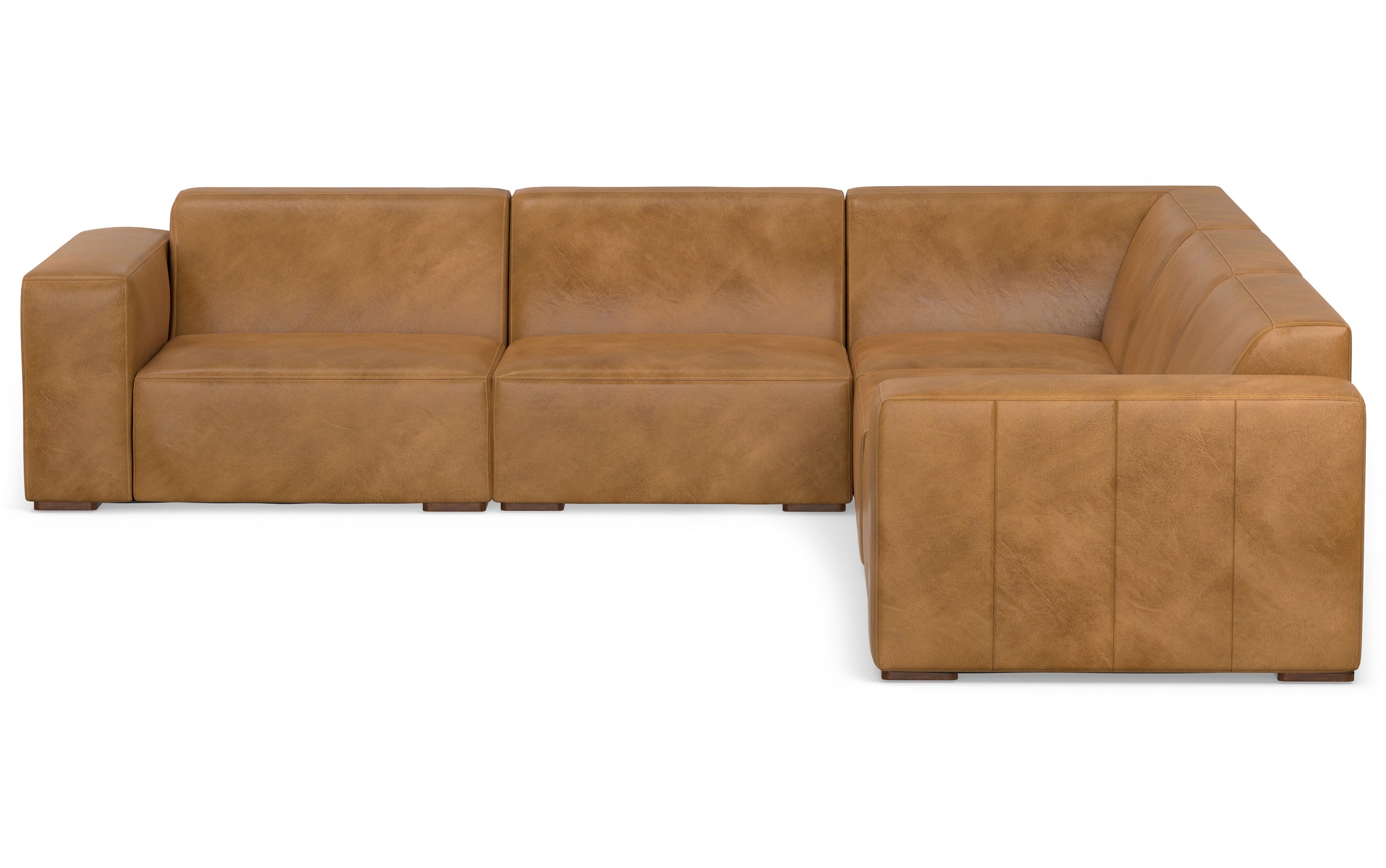 Sienna Genuine Leather | Rex Corner Sectional in Genuine Leather