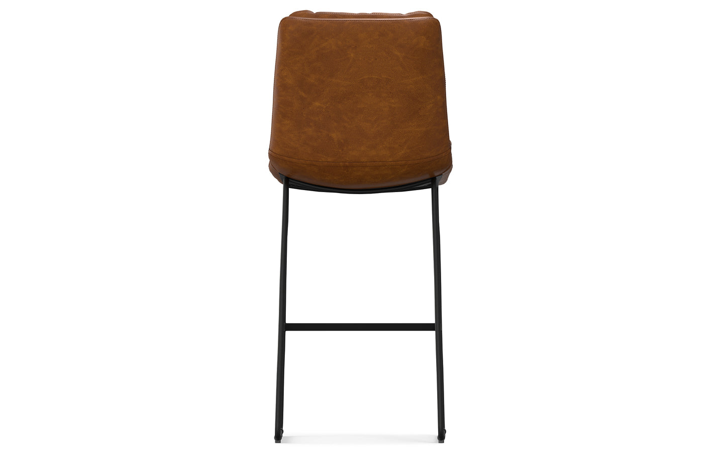 Camel Brown Vegan Faux Leather | Danika Bar Stool (Set of 2)