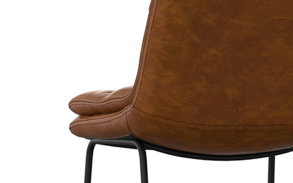 Camel Brown Vegan Faux Leather | Danika Bar Stool (Set of 2)