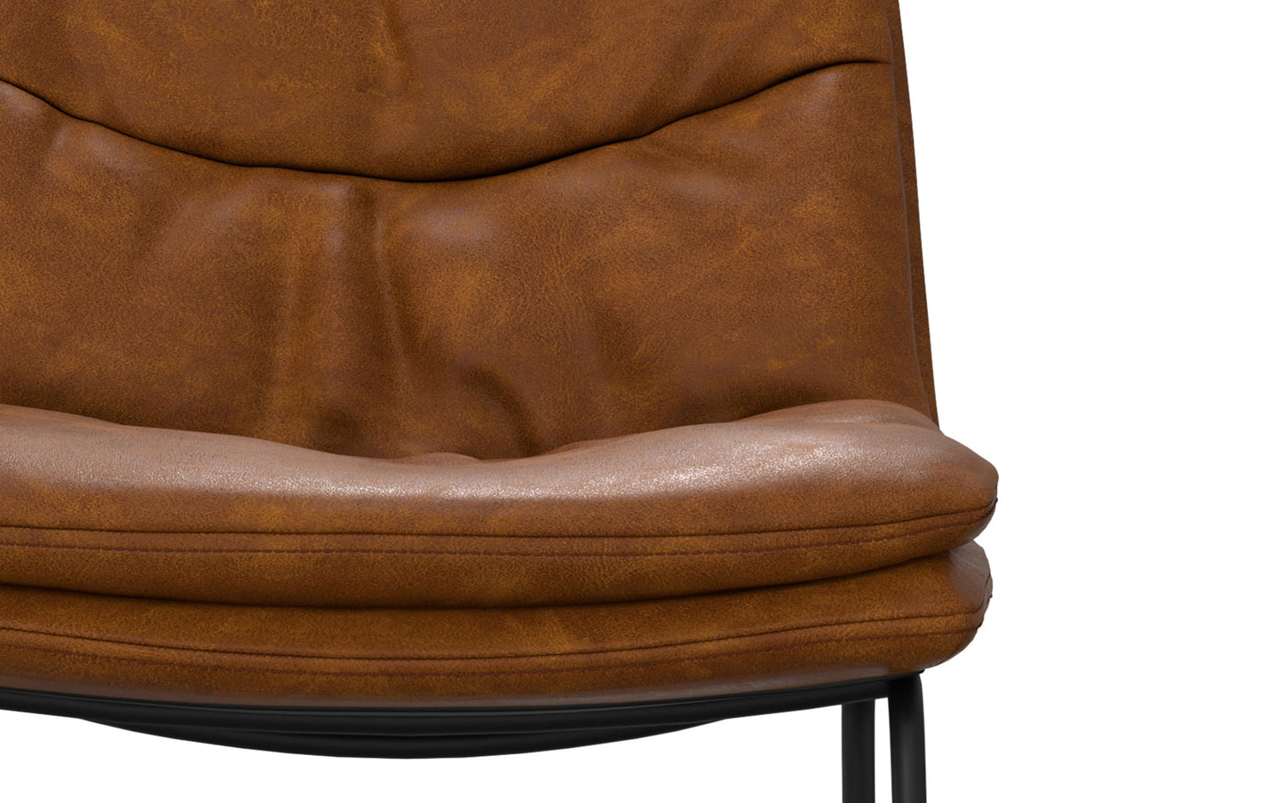 Camel Brown Vegan Faux Leather | Danika Bar Stool (Set of 2)