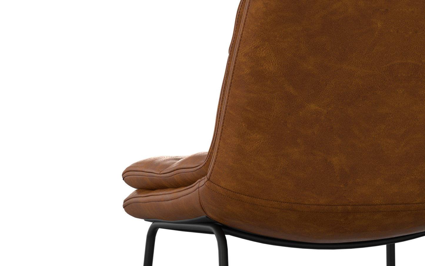 Camel Brown Vegan Leather | Danika Counter Height stool (Set of 2)