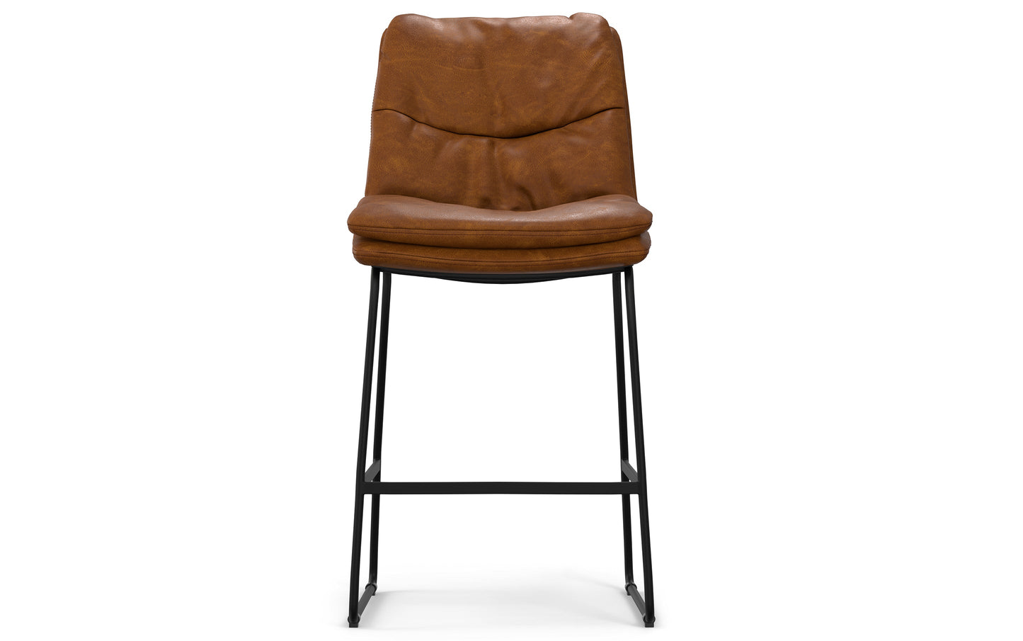 Camel Brown Vegan Leather | Danika Counter Height stool (Set of 2)