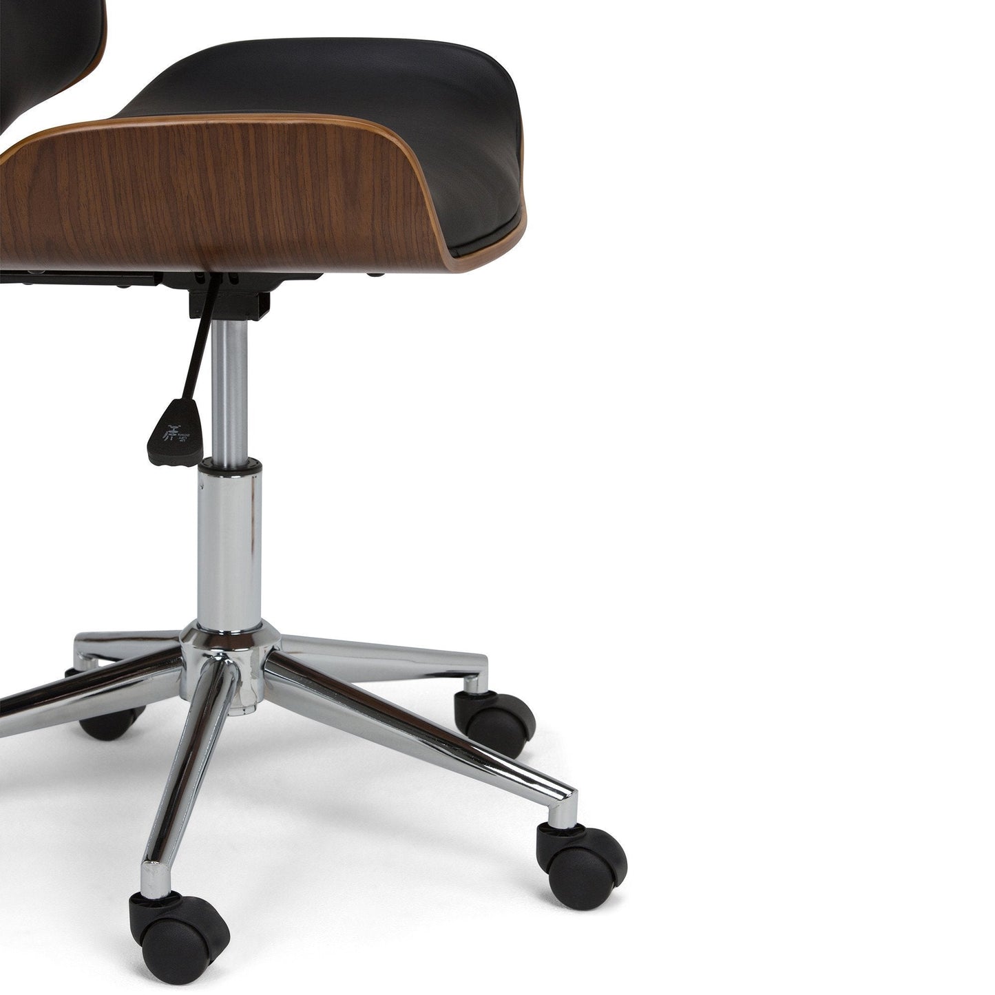 Black Vegan Leather | Dax Bentwood Office Chair