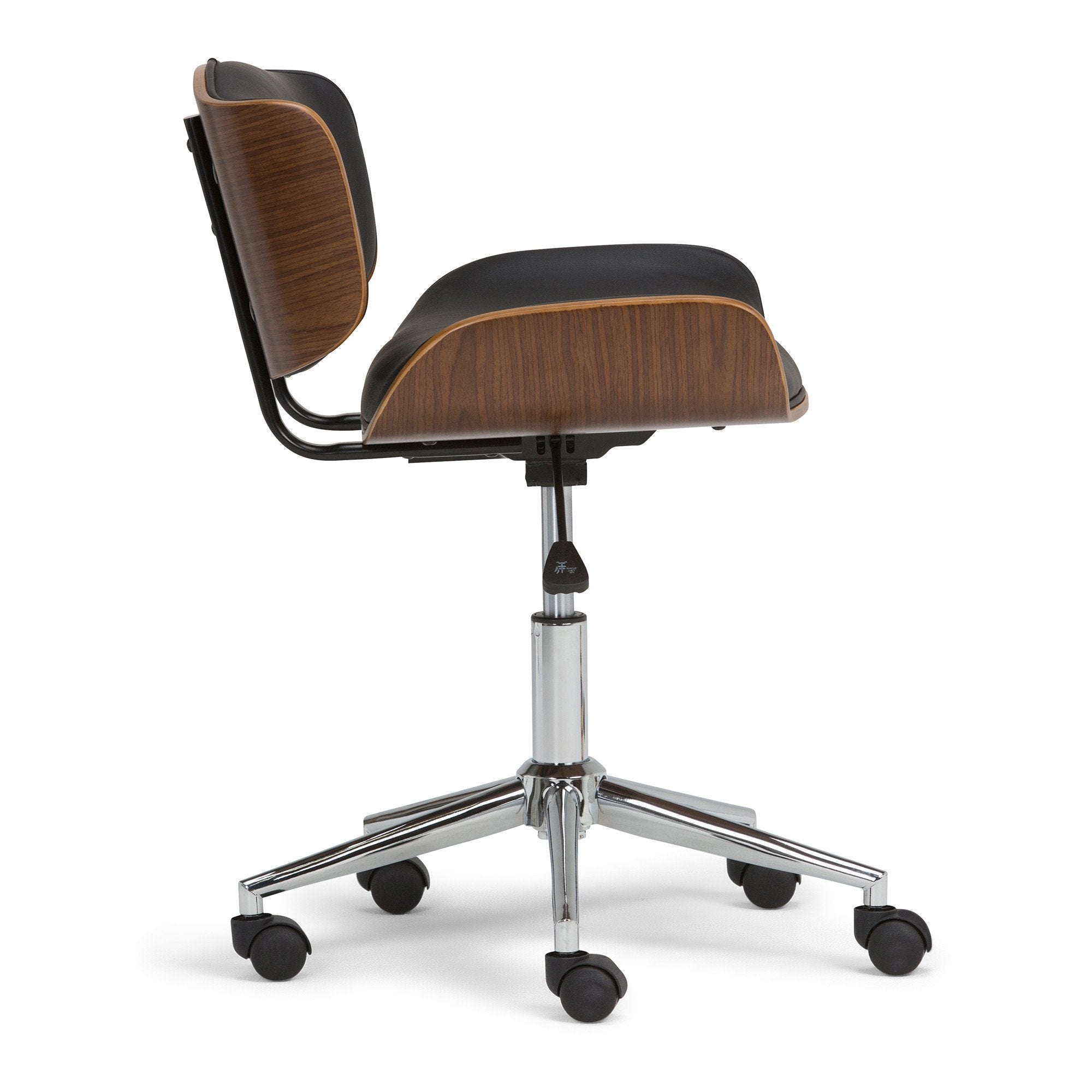 Black Vegan Leather | Dax Bentwood Office Chair