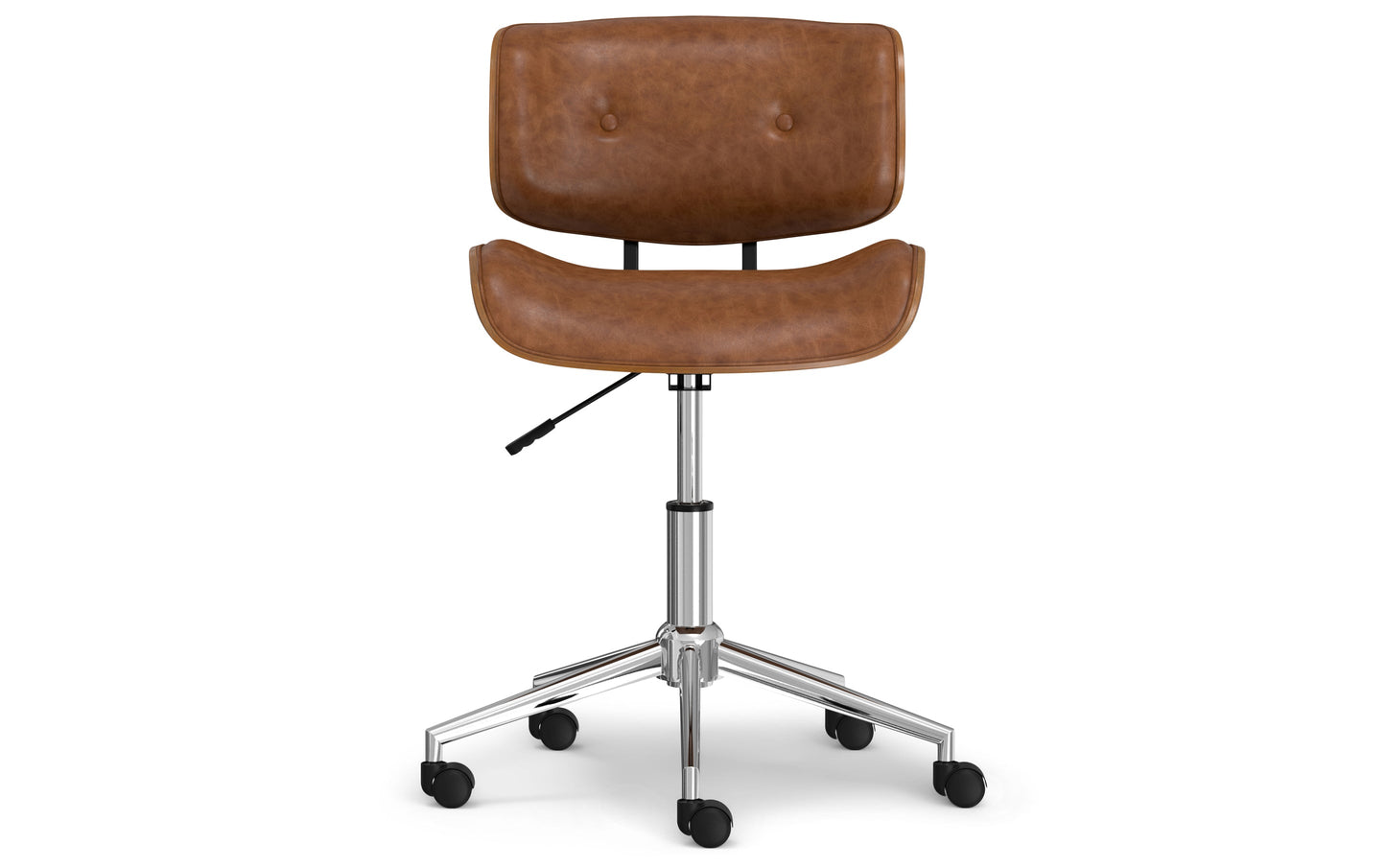 Distressed Tan Distressed Vegan Leather | Dax Bentwood Office Chair