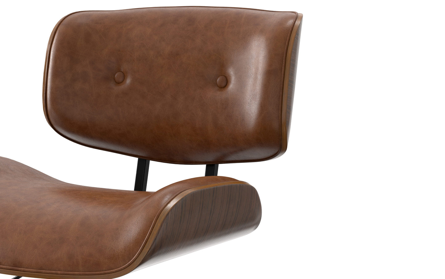 Distressed Tan Distressed Vegan Leather | Dax Bentwood Office Chair