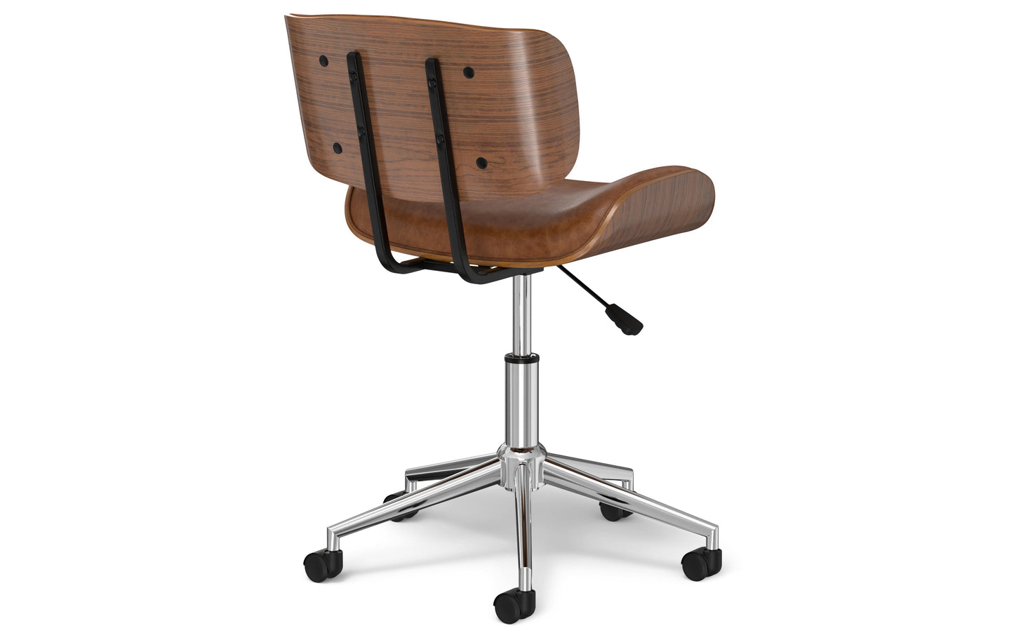 Distressed Tan Distressed Vegan Leather | Dax Bentwood Office Chair