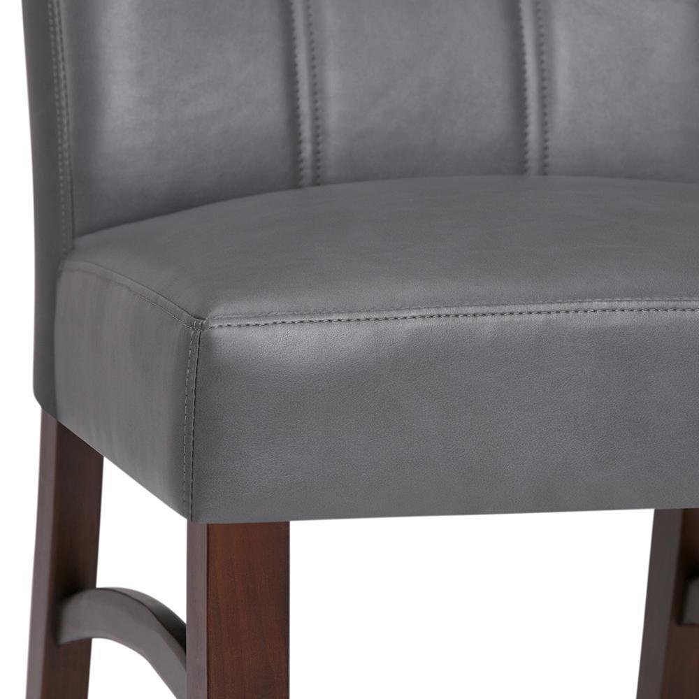 Stone Grey Vegan Leather | Ezra Deluxe Dining Chair (Set of 2)