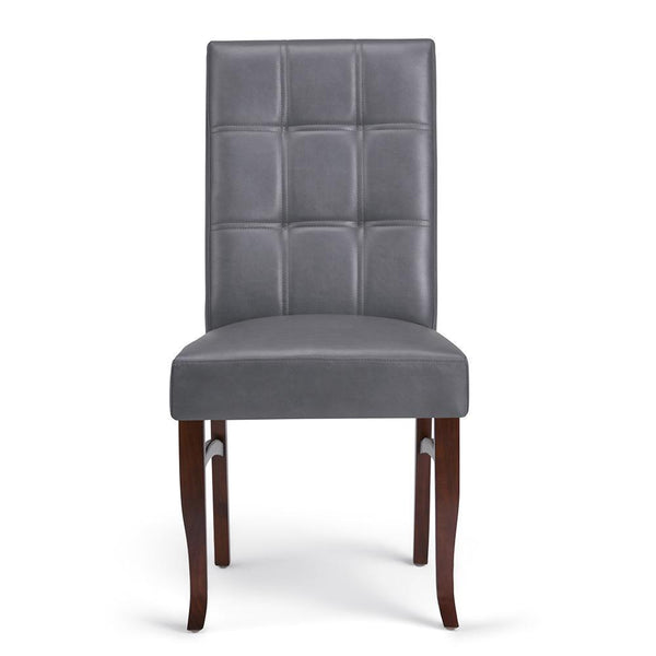 Stone Grey Vegan Leather | Ezra Deluxe Dining Chair (Set of 2)