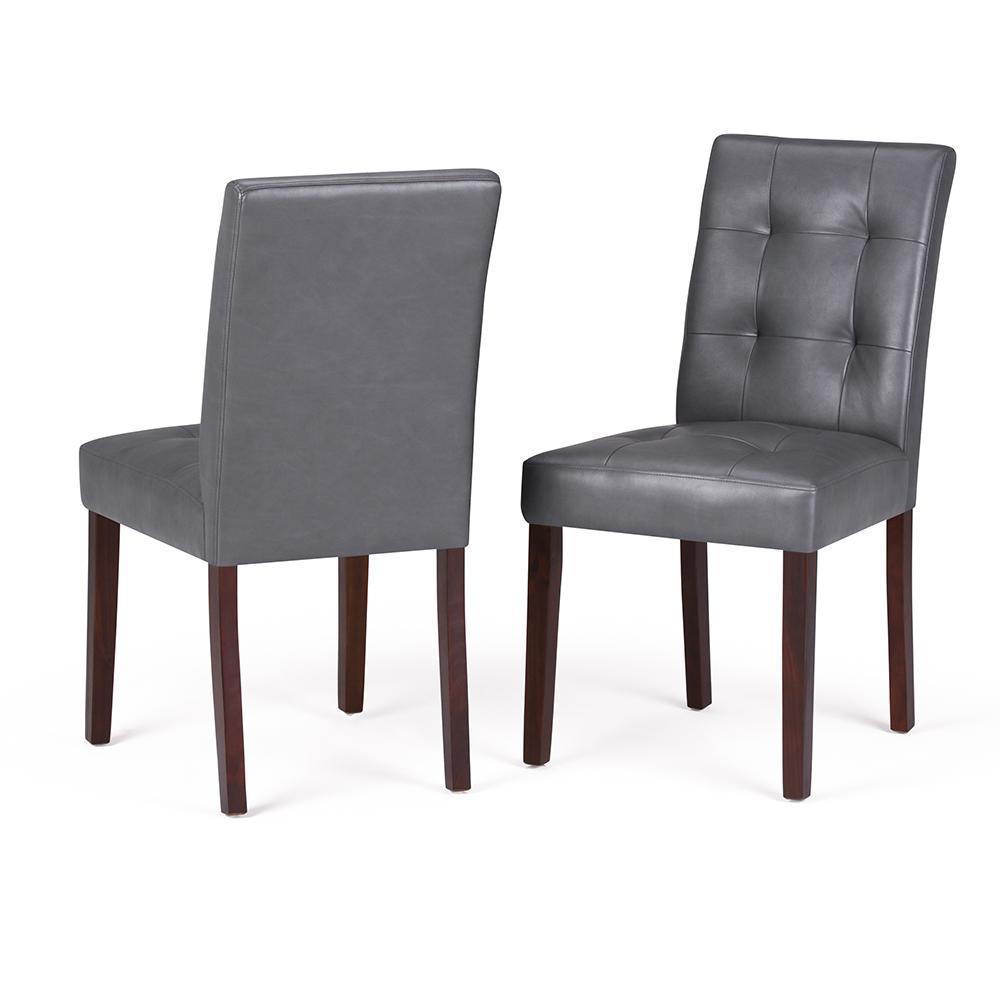 Stone Grey Vegan Leather | Andover Parson Dining Chair (Set of 2)