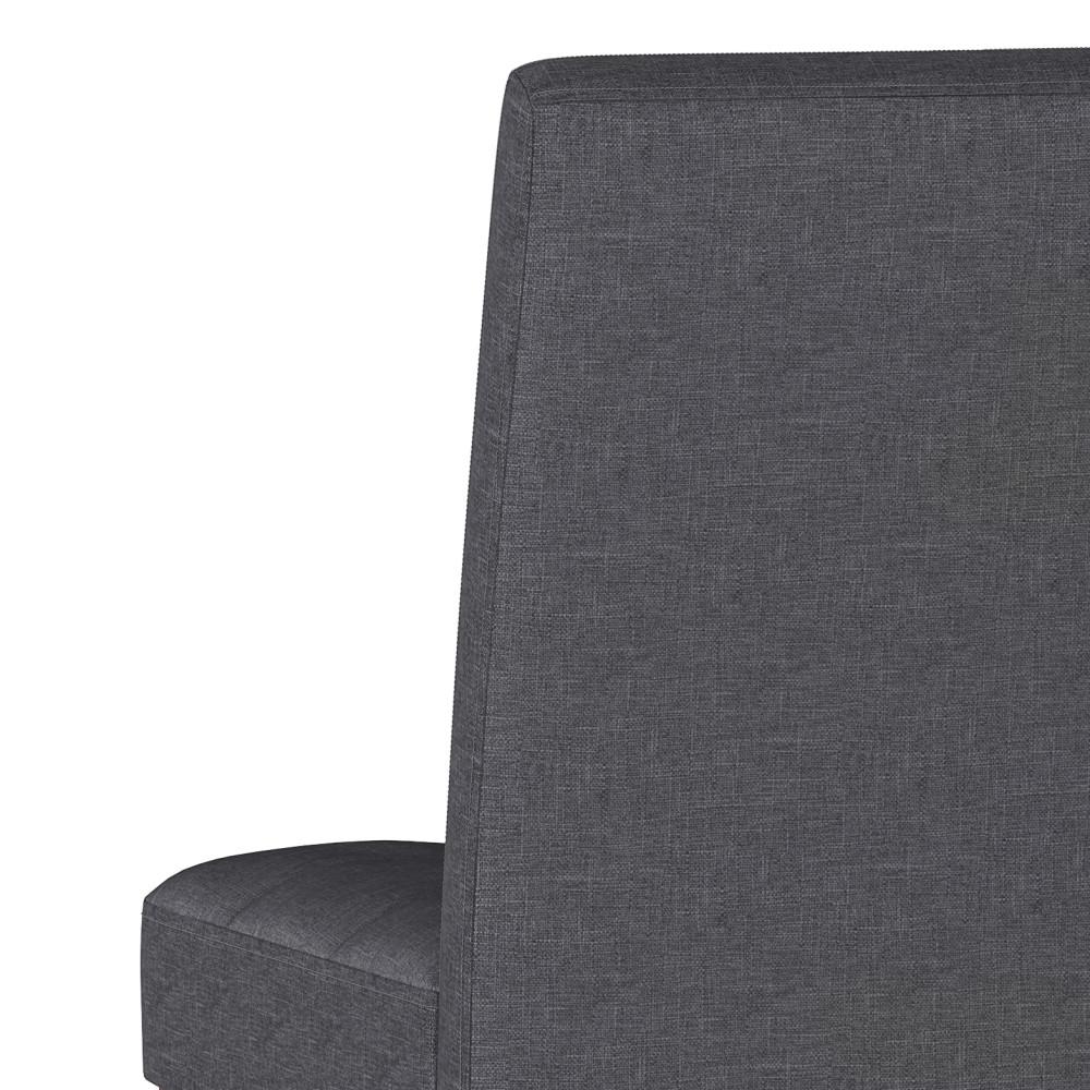 Slate Grey Linen Style Fabric | Andover Parson Dining Chair (Set of 2)