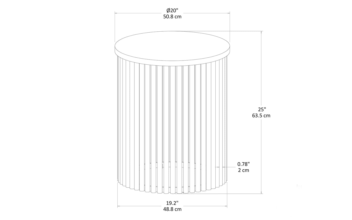 Demy Tall Side Table