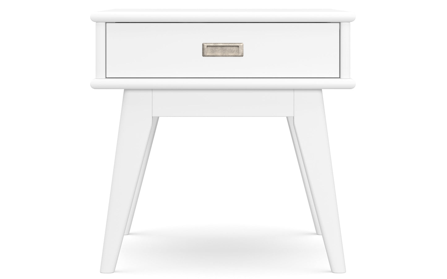 White | Draper Mid Century End Table