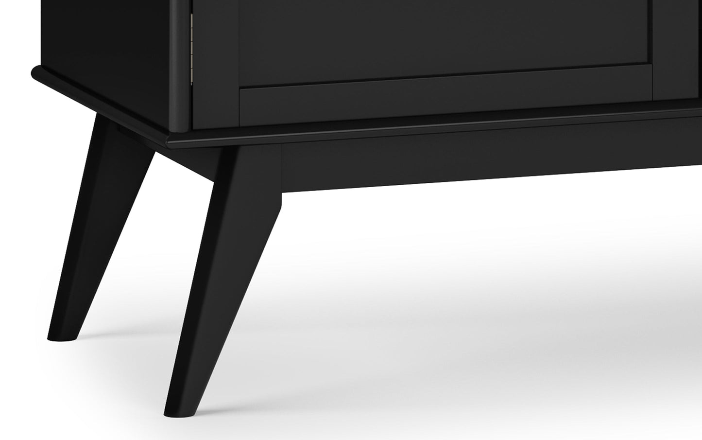 Black | Draper Mid Century Low TV Stand