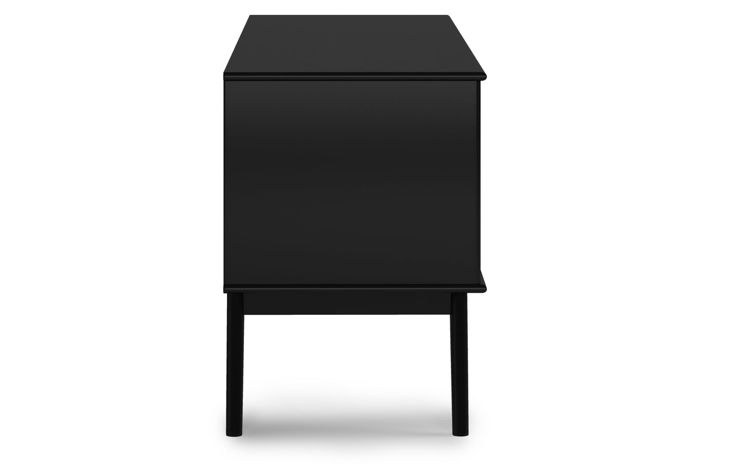 Black | Draper Mid Century Low TV Stand