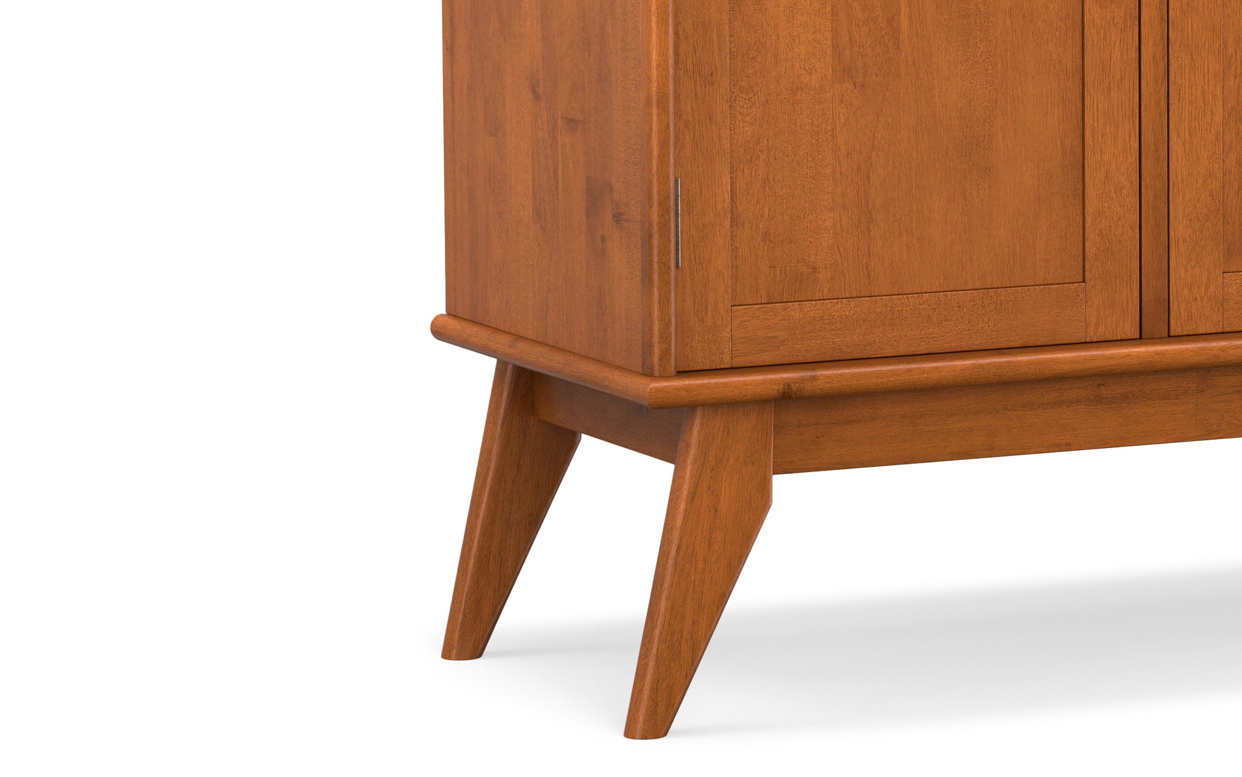 Teak Brown | Draper Mid Century 3 Door Sideboard Buffet