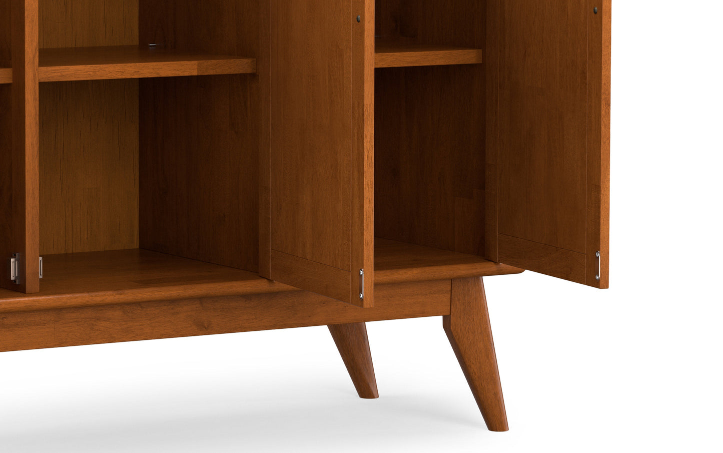 Teak Brown | Draper Mid Century 3 Door Sideboard Buffet