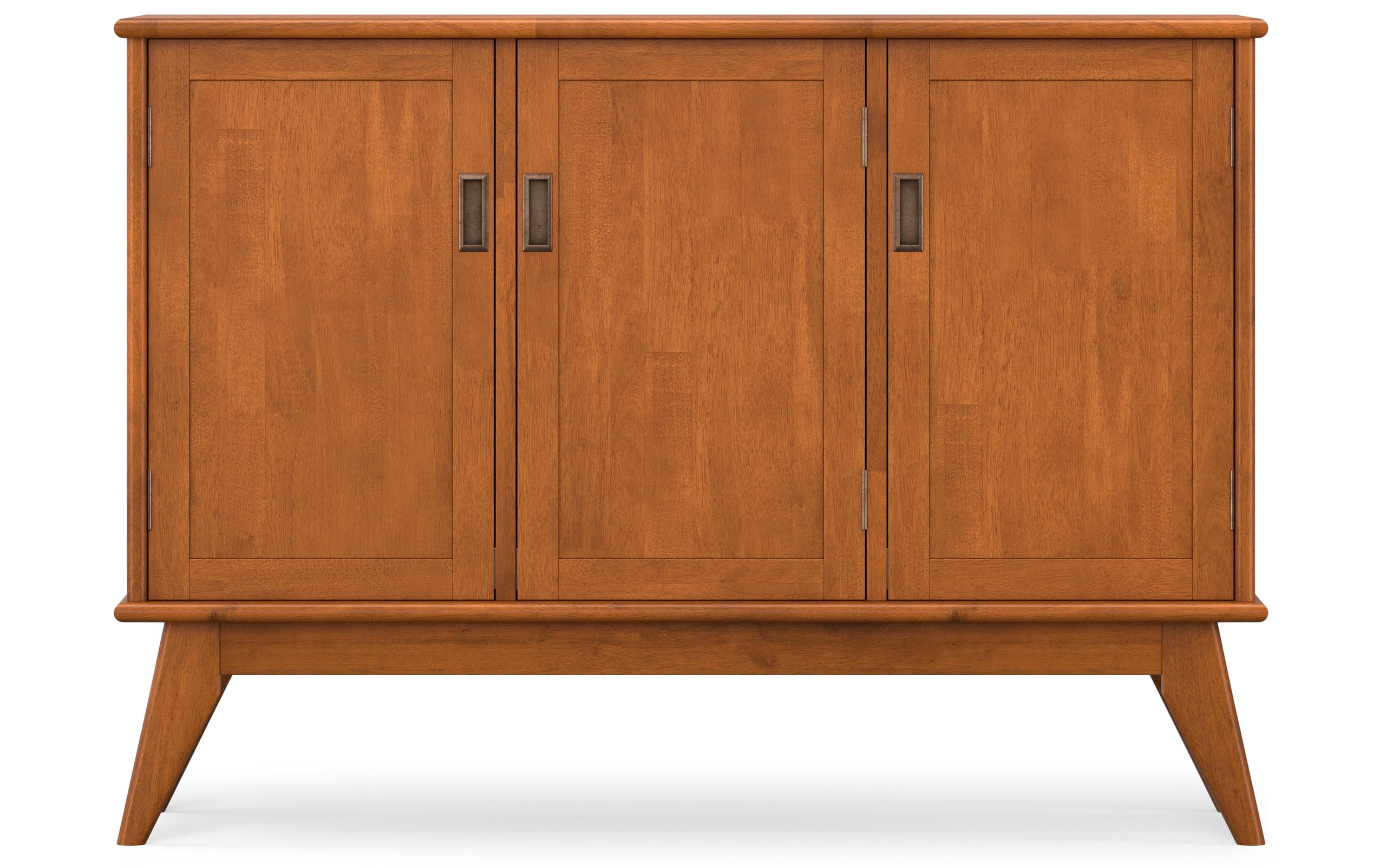 Teak Brown | Draper Mid Century 3 Door Sideboard Buffet