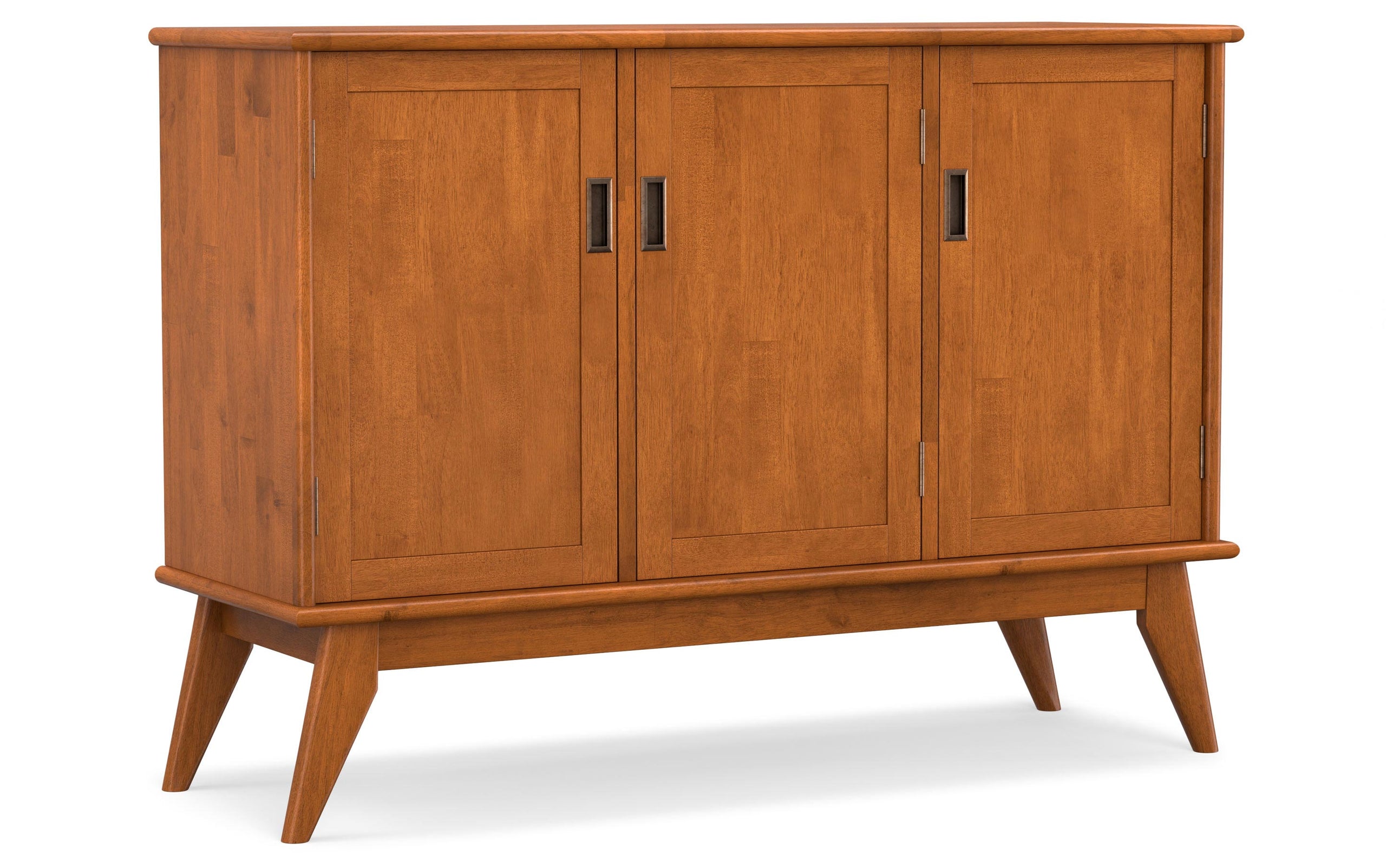 Teak Brown | Draper Mid Century 3 Door Sideboard Buffet