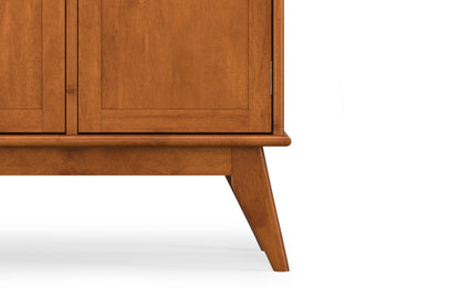 Teak Brown | Draper Mid Century 4 Door Sideboard Buffet