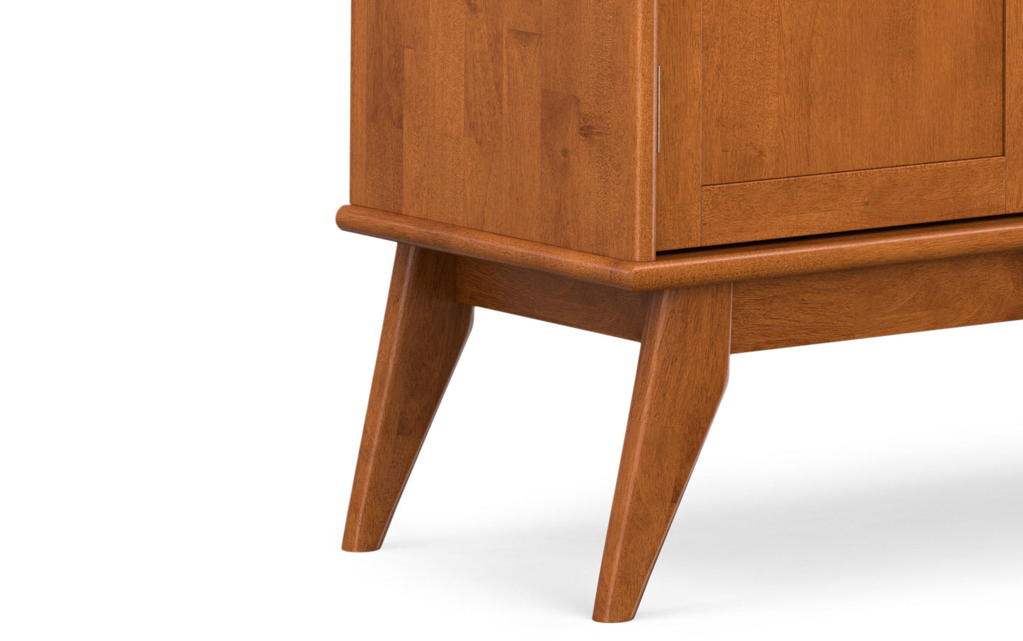 Teak Brown | Draper Mid Century 4 Door Sideboard Buffet