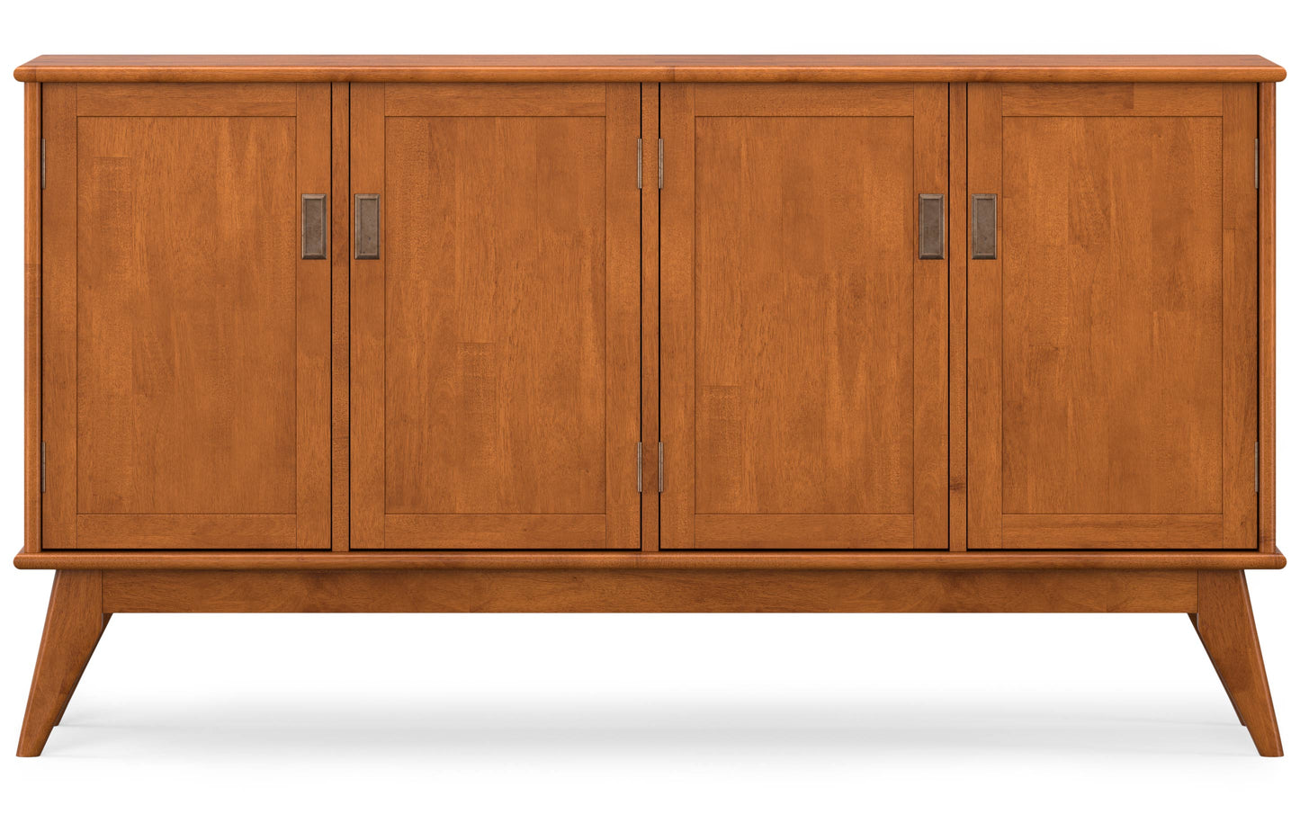 Teak Brown | Draper Mid Century 4 Door Sideboard Buffet