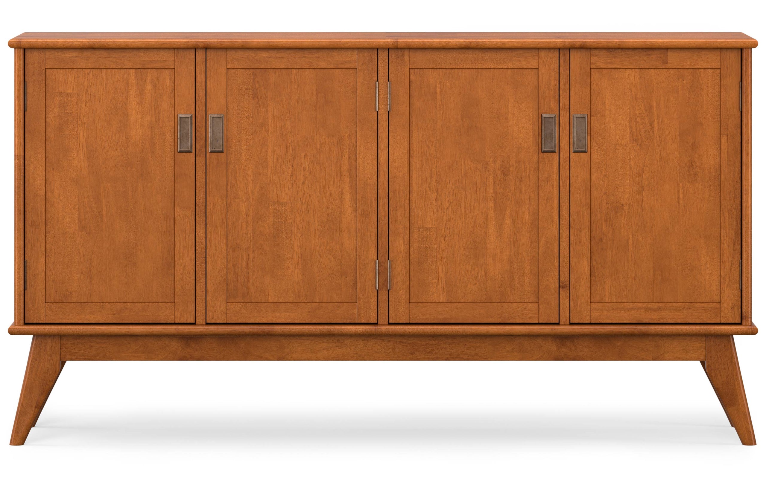 Teak Brown | Draper Mid Century 4 Door Sideboard Buffet