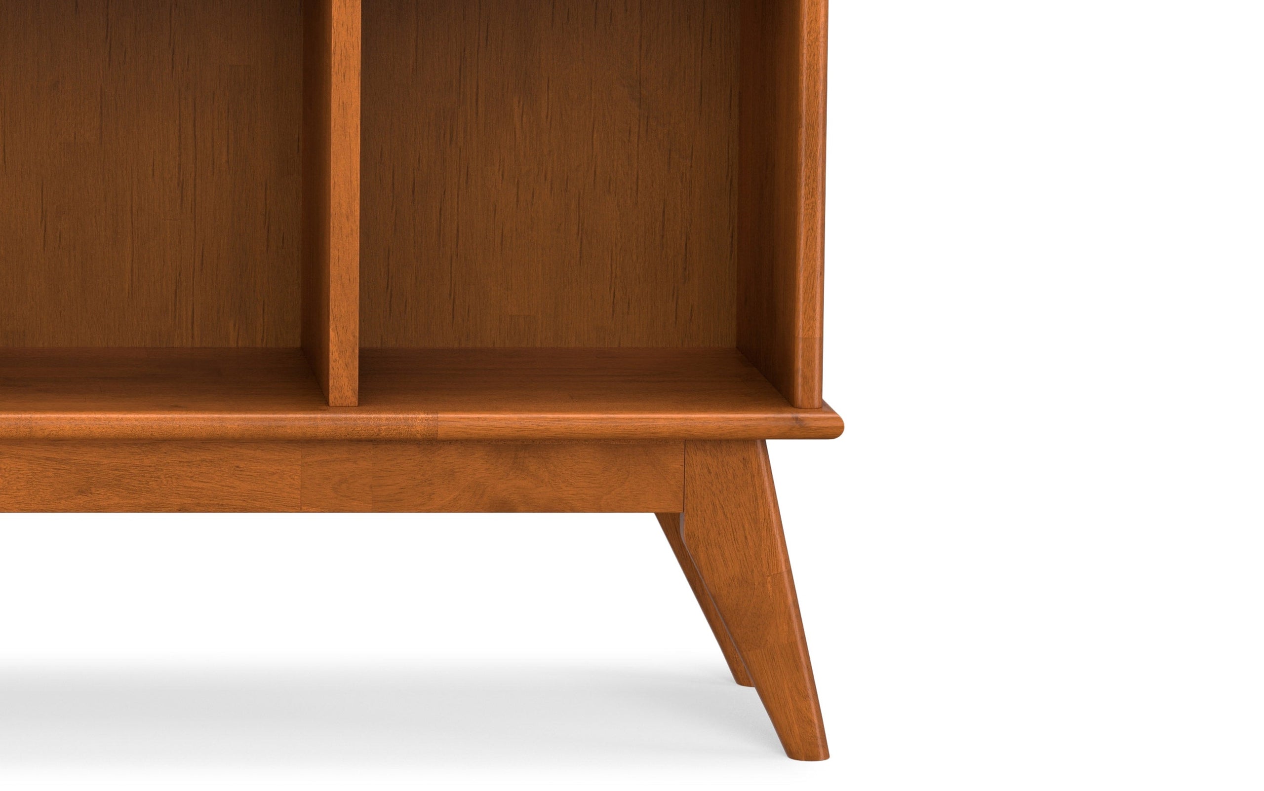 Teak Brown | Draper Mid Century 8 Cube Storage Sofa Table