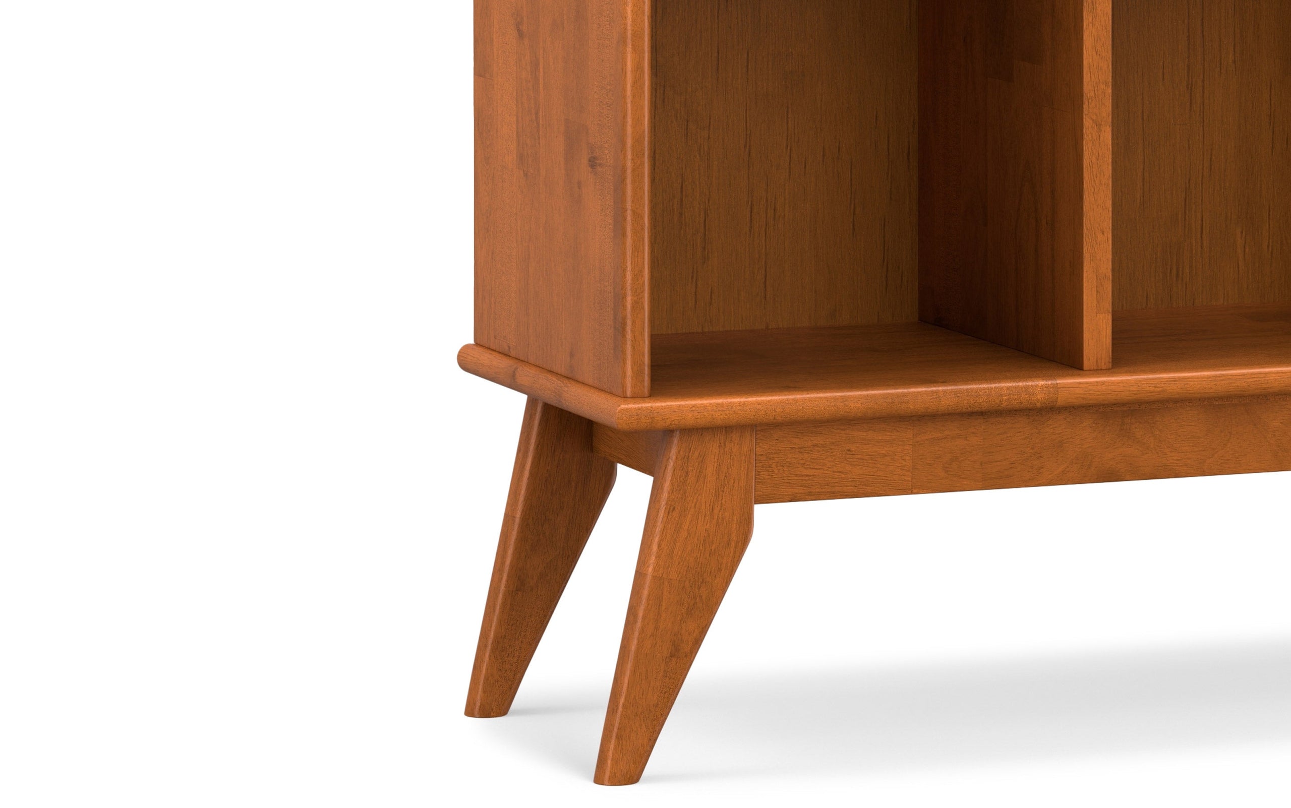 Teak Brown | Draper Mid Century 8 Cube Storage Sofa Table