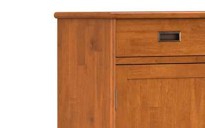 Teak Brown | Draper Mid Century Entryway Storage Cabinet