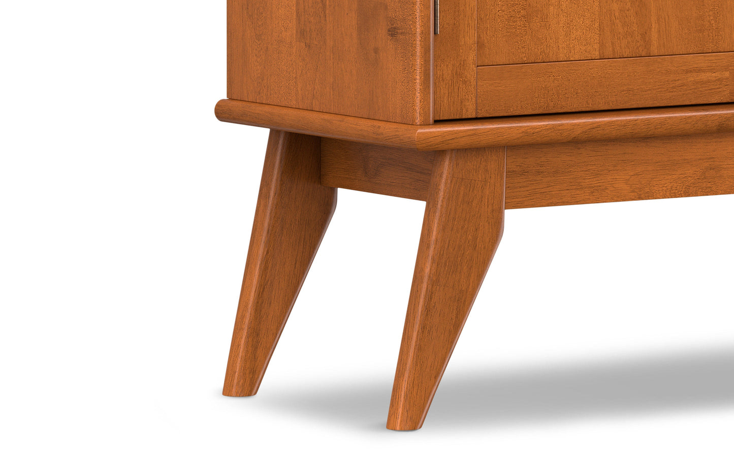 Teak Brown | Draper Mid Century Entryway Storage Cabinet