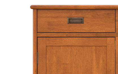 Teak Brown | Draper Mid Century Entryway Storage Cabinet