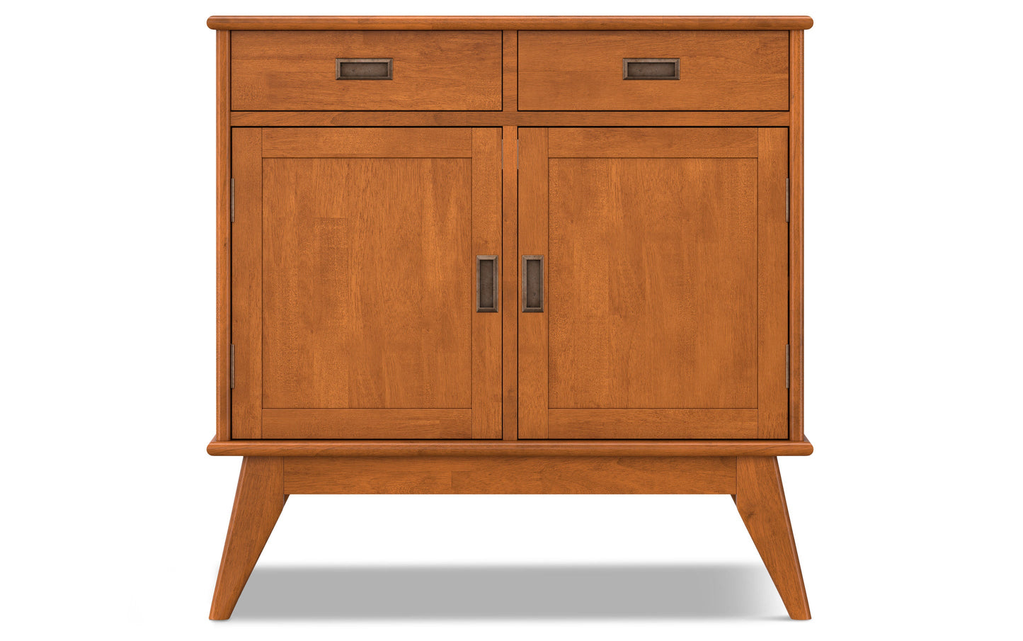 Teak Brown | Draper Mid Century Entryway Storage Cabinet