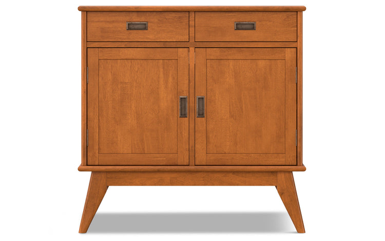 Teak Brown | Draper Mid Century Entryway Storage Cabinet