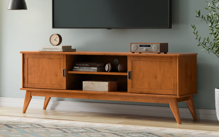 Teak Brown | Draper Mid Century 72 inch TV Stand