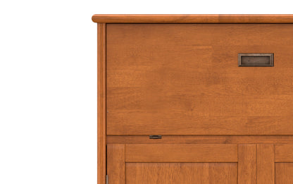 Teak Brown | Draper Mid Century Bar Cabinet