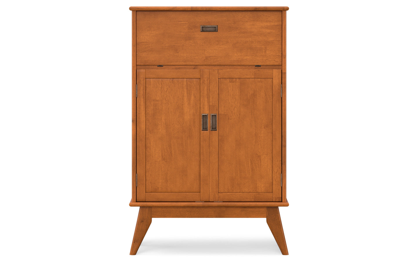 Teak Brown | Draper Mid Century Bar Cabinet