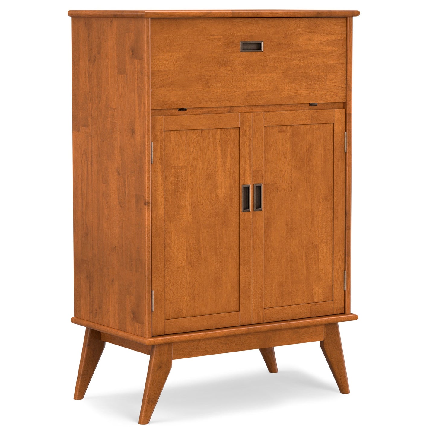 Teak Brown | Draper Mid Century Bar Cabinet