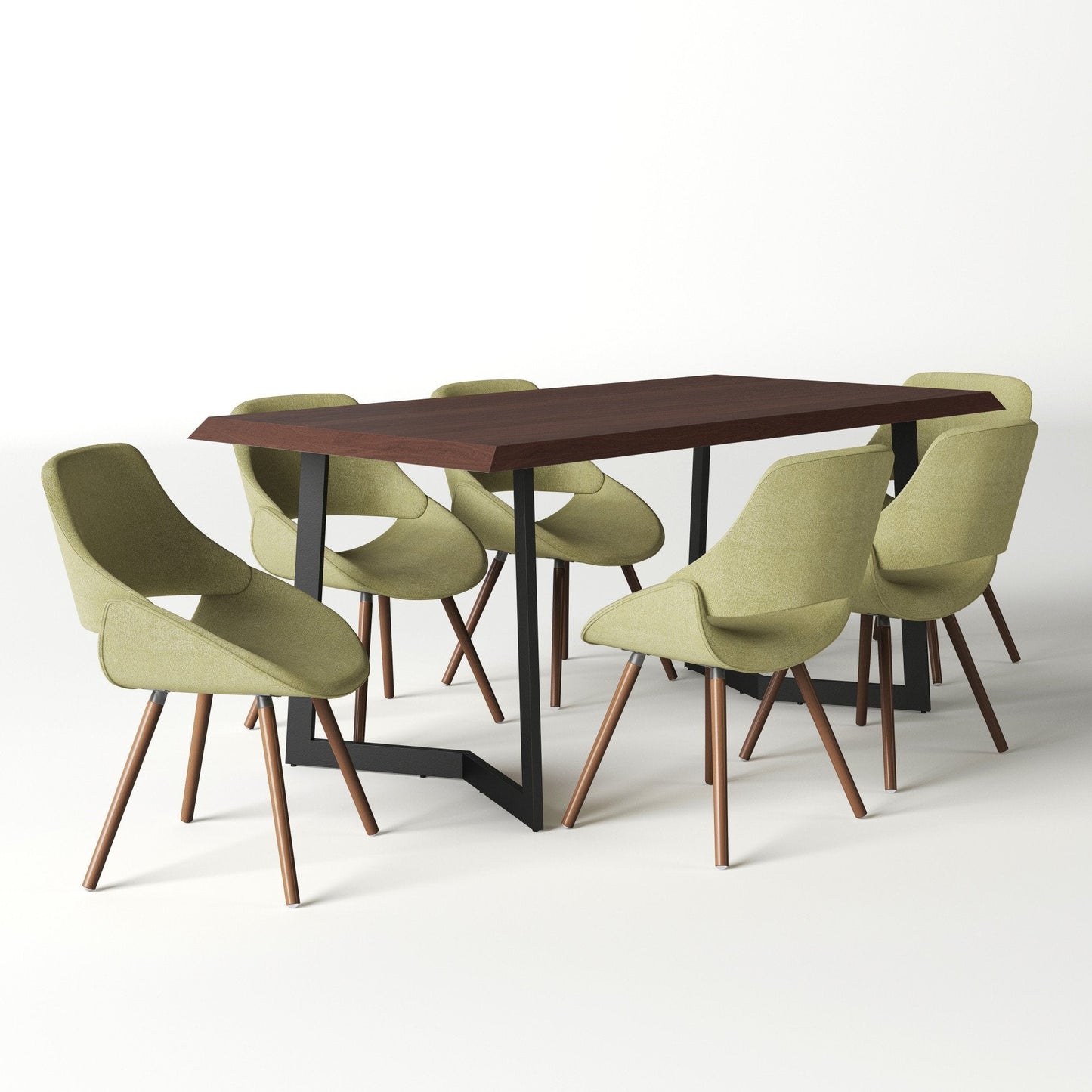 Acid Green | Malden / Watkins 7 Pc Dining Set