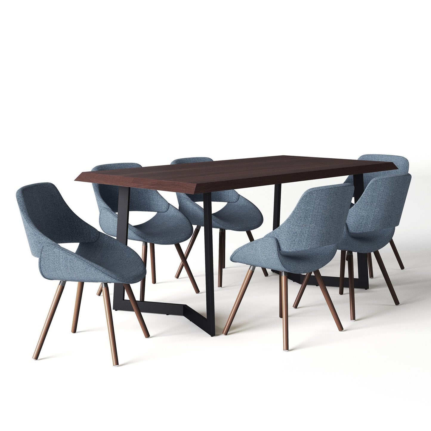 Denim Blue | Malden / Watkins 7 Pc Dining Set