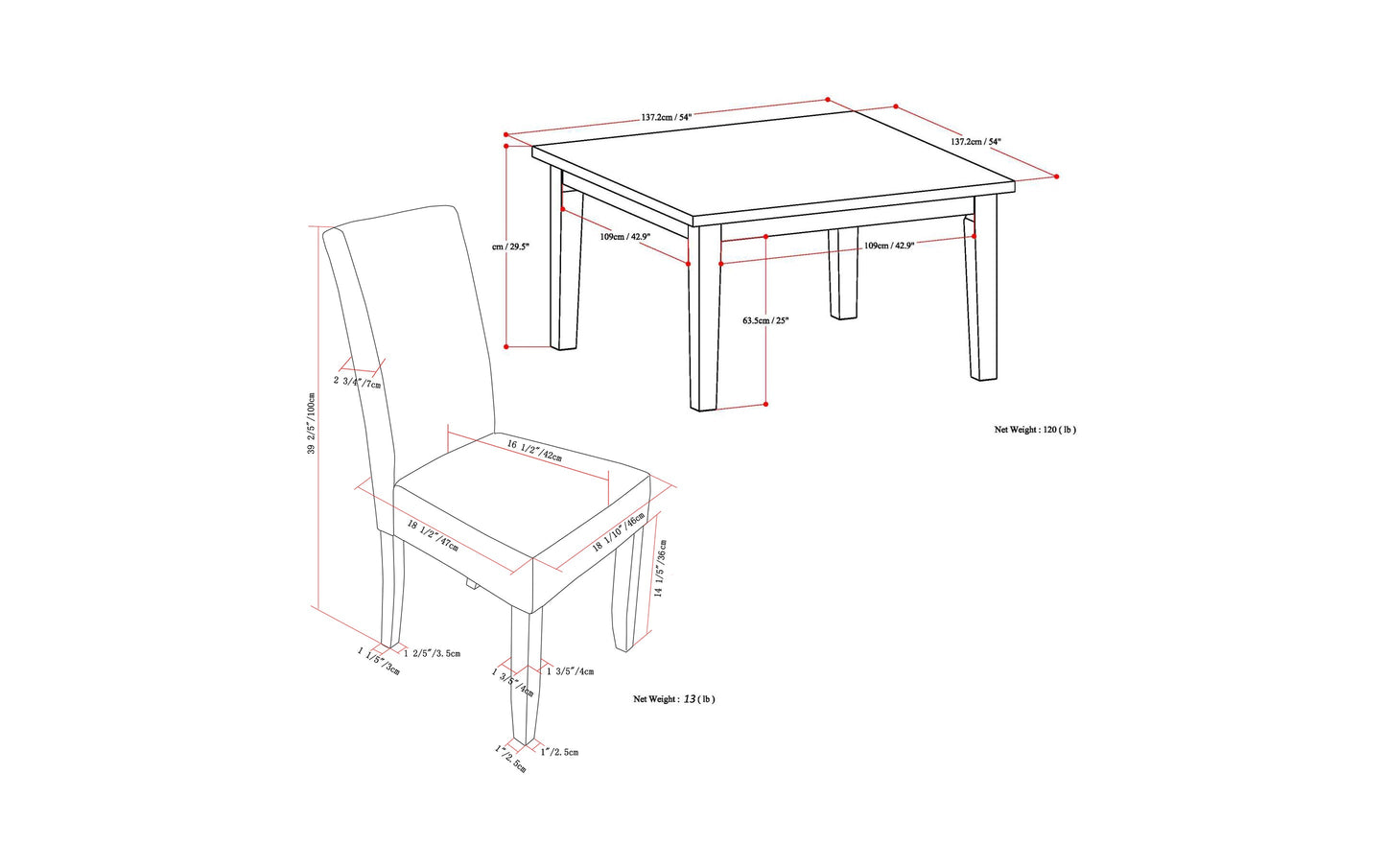 Tanners Brown Vegan Leather | Acadian 9 Piece Dining Set