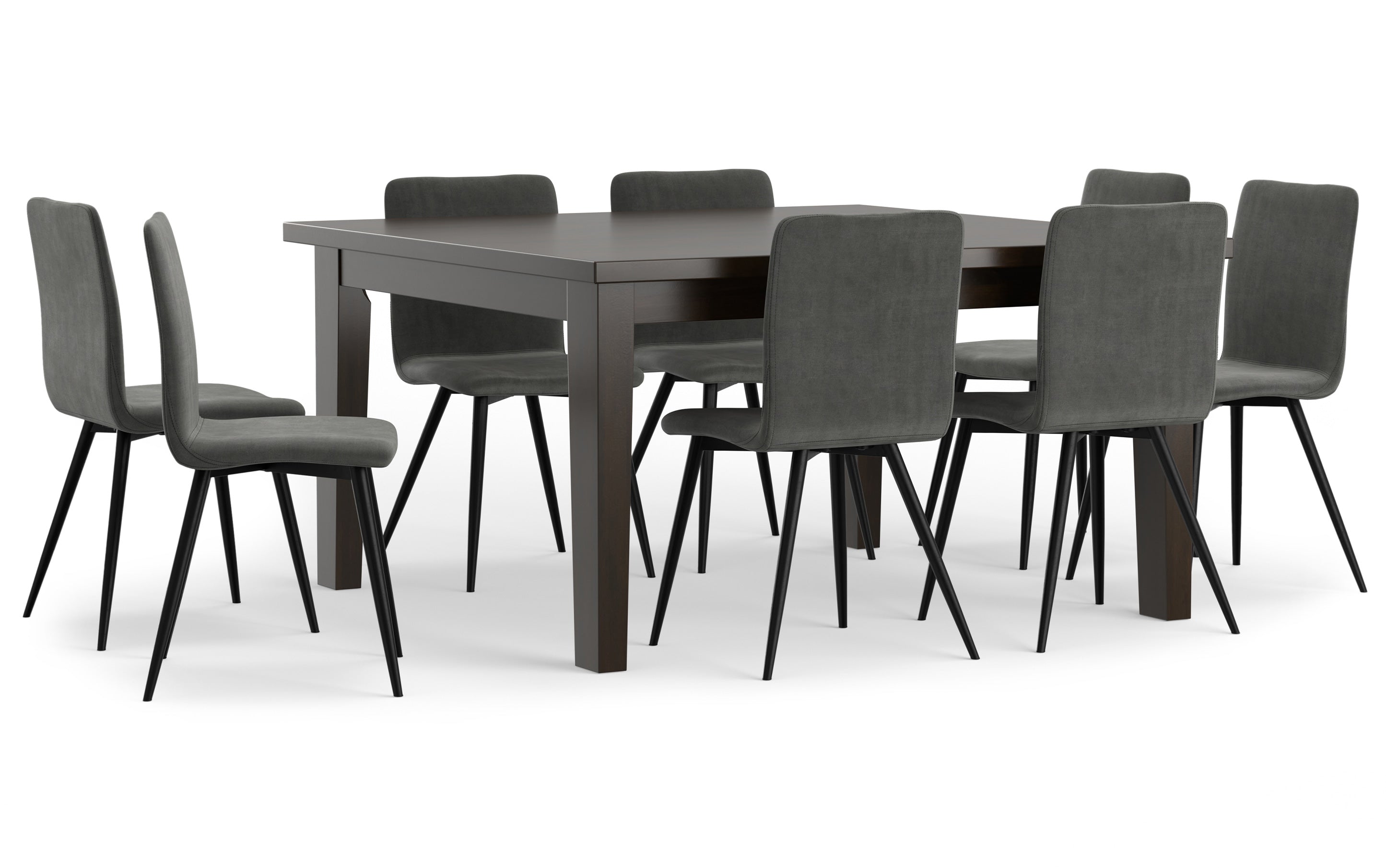 9 piece cheap dining set grey