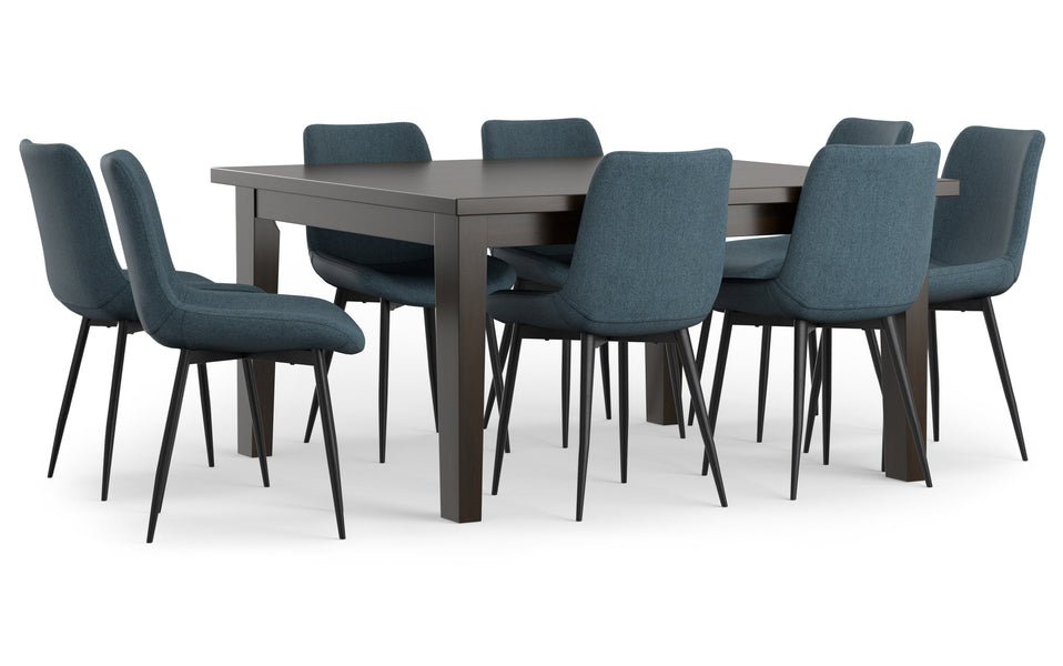 Blue | Rosemead / Eastwood 9 Piece Dining Set